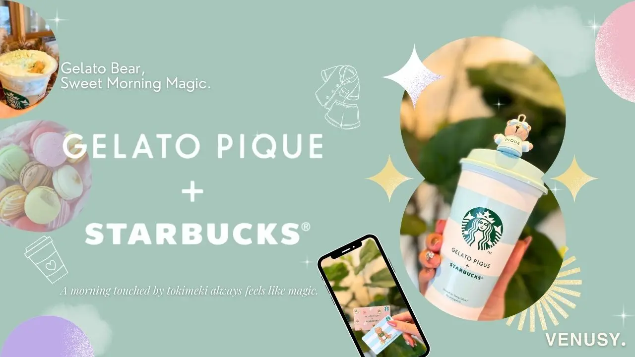 【スタバ ジェラピケ コラボ】朝のときめきが止まらない♡限定ラテ＆グッズ体験レポ🧸☕️
